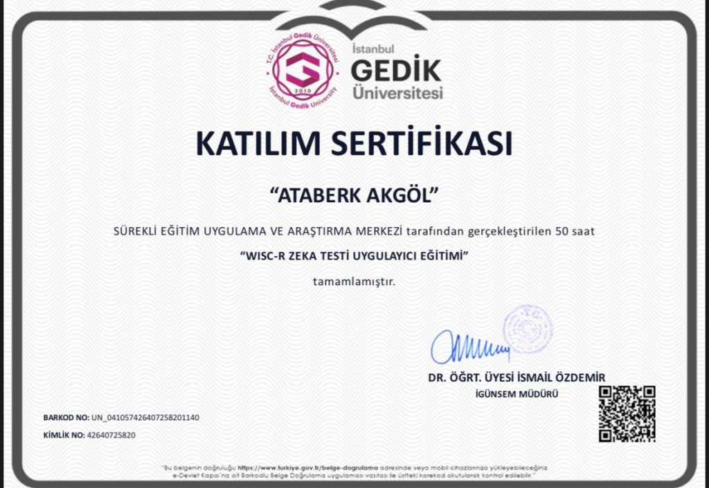 manisa zeka testleri